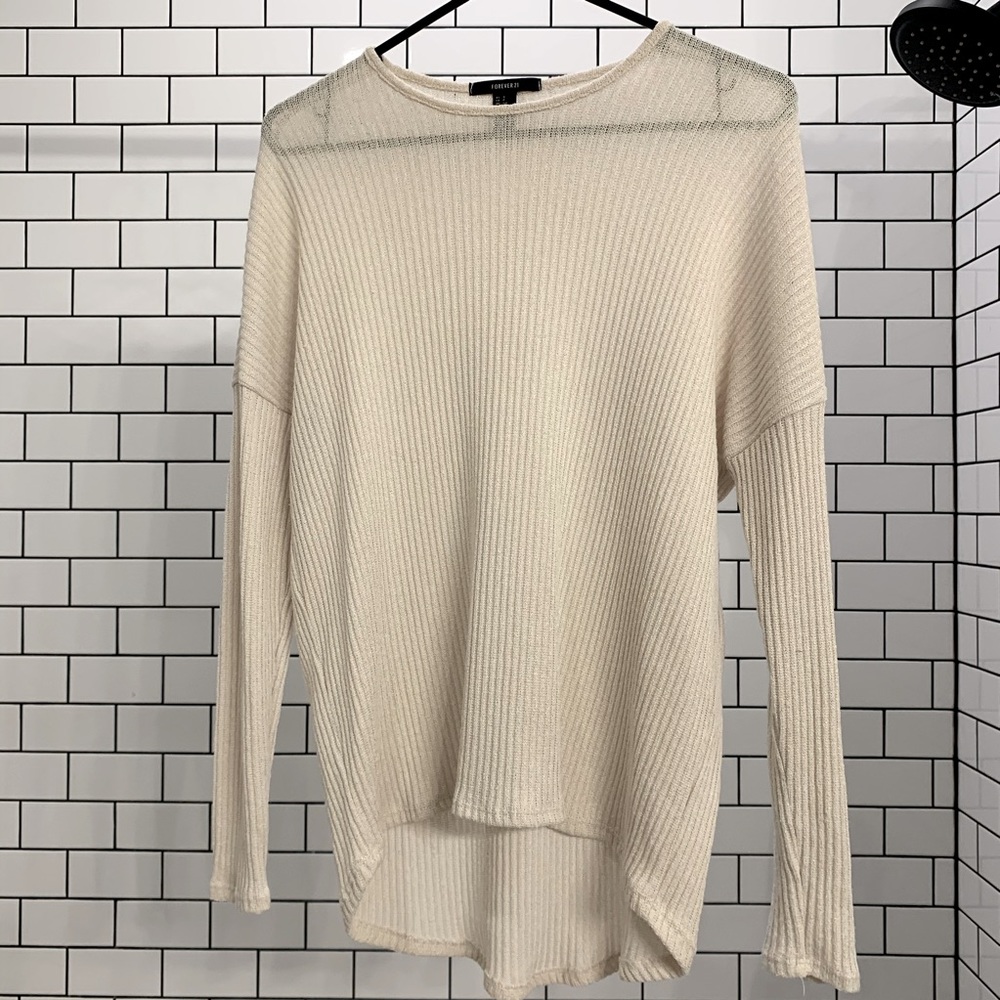 Cream Knitted Sweater